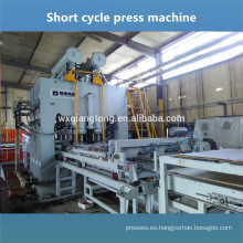 Semiautomática daylights máquina de prensa caliente para tablas de laminación